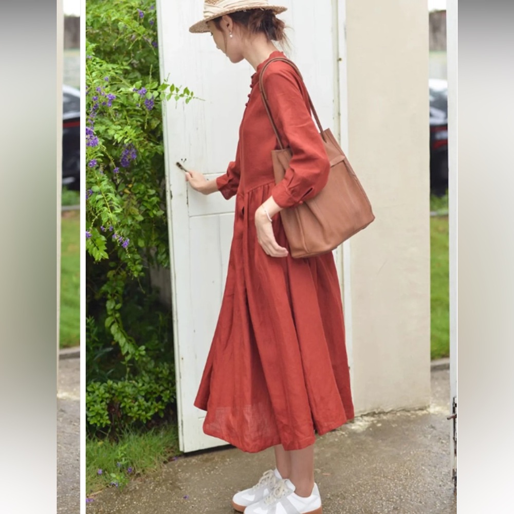 Xirena Long Sleeve Cotton Dress
size xs